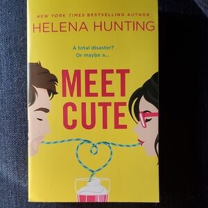Helena Hunting "Meet Cute" Paperback - Bright Yellow Cover